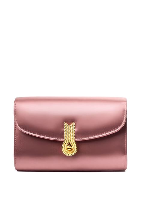 Powder pink satin queen mid clutch Queen mid clutch Amato Daniele - women AMATO DANIELE | 877864ARASO174